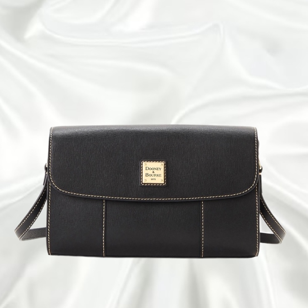 Dooney & Bourke Saffiano Casey Crossbody in Black Brand New